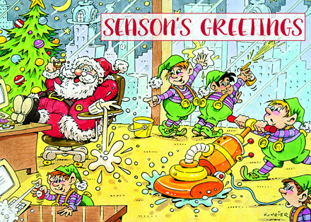 Clean Up Crew Holiday Cards