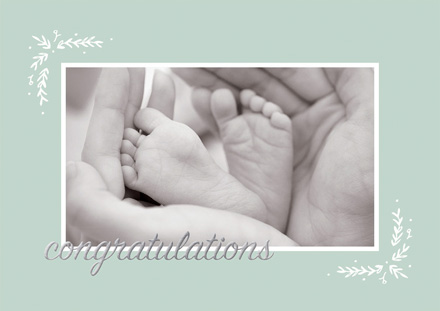 Tiny Toes Congratulations Cards